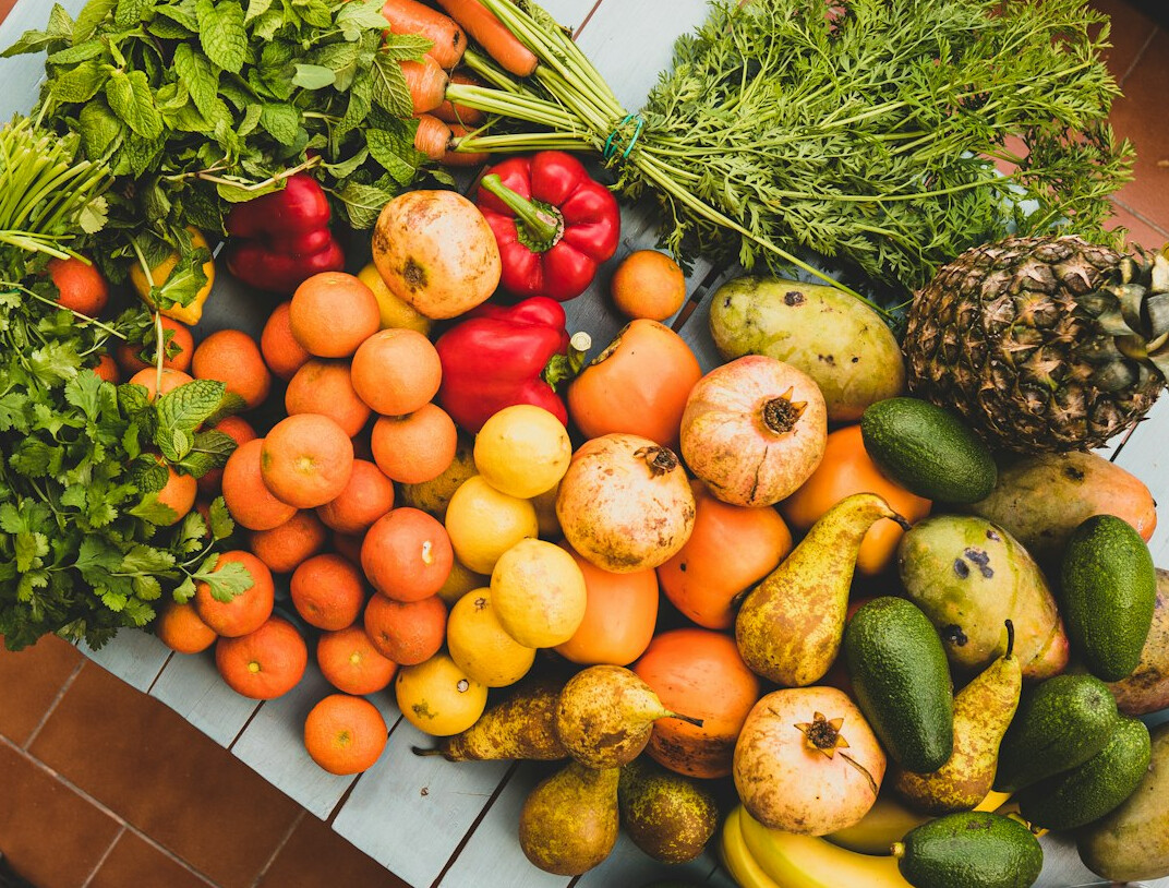 fresh fruits and vegetables