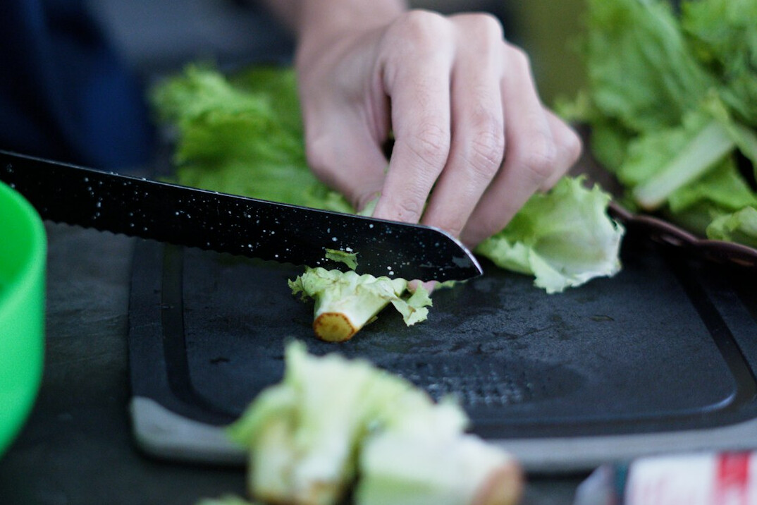 healthy meal preparation at home
