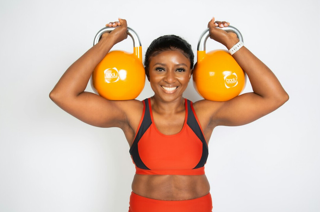 Portrait of a smiling female fitness trainer