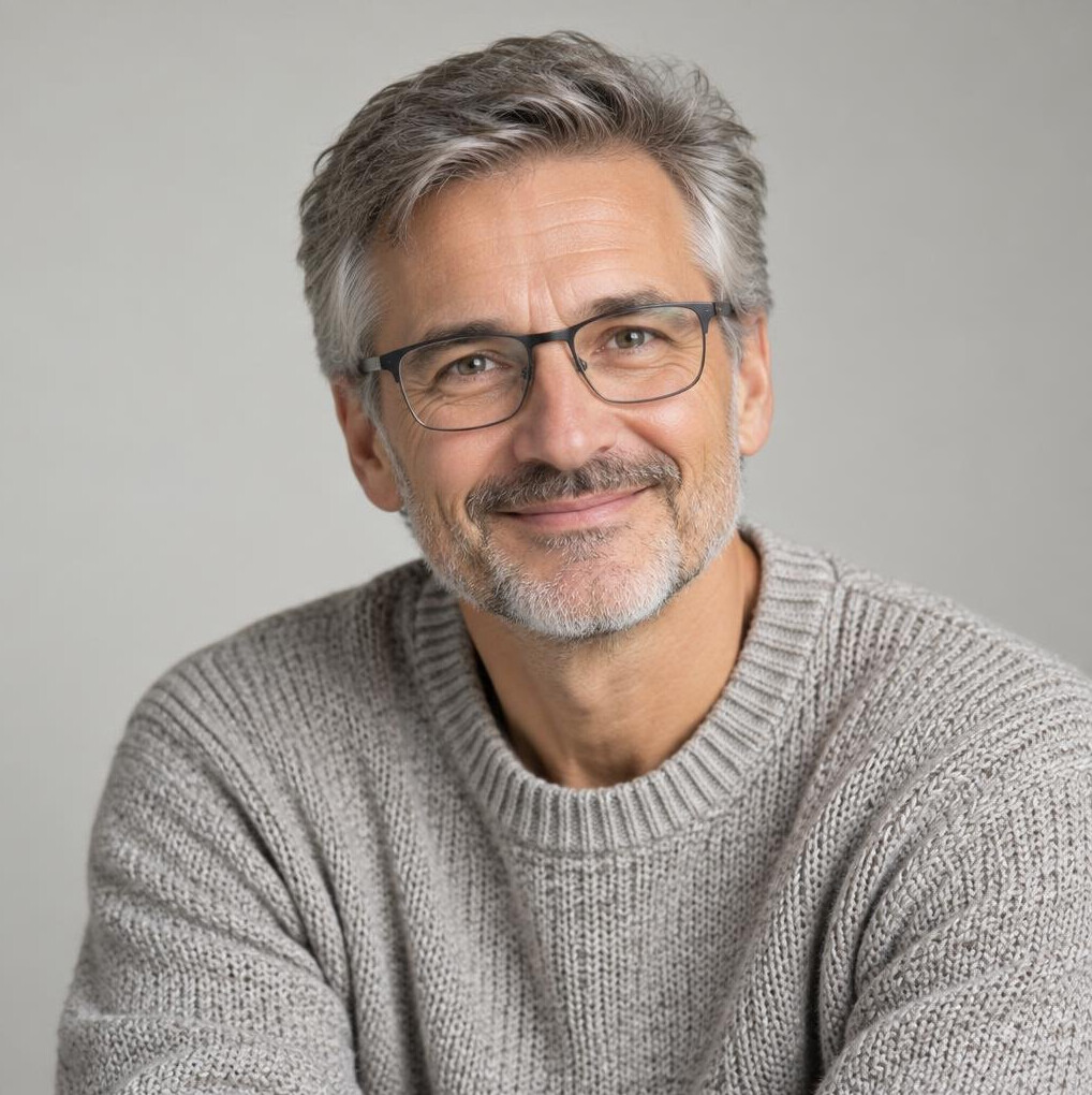 Portrait of a smiling male wellness mentor